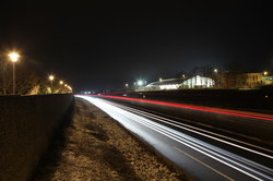 Light painting – Autoroute